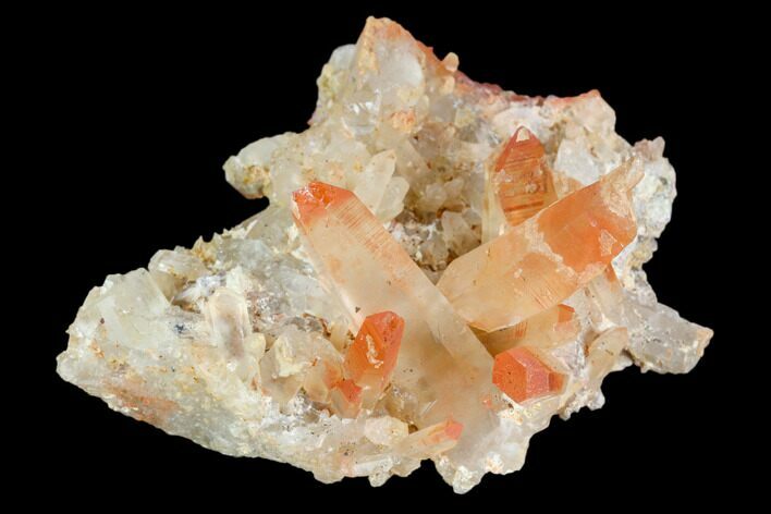 Natural, Red Quartz Crystal Cluster - Morocco #128062